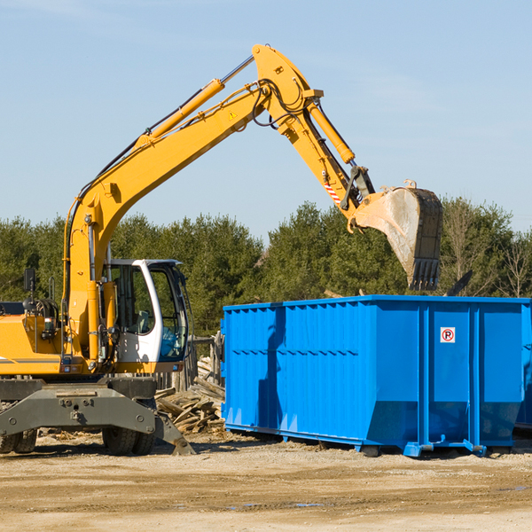 how many times can i have a residential dumpster rental emptied in Garvin OK